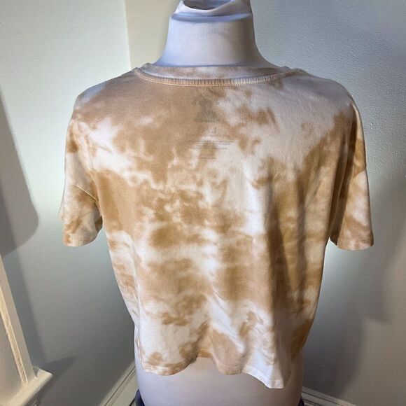 Jimi Hendrix Tiedye Cropped Graphic Tshirt, Tan, Large - Picture 8 of 8